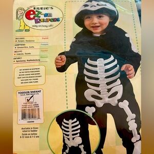 Toddler skeleton costume. 2T